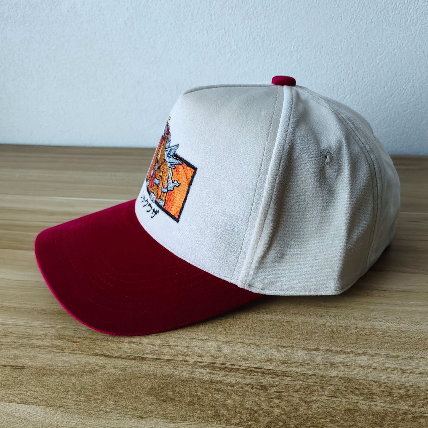 #244 Dad Hat - Ivory Red