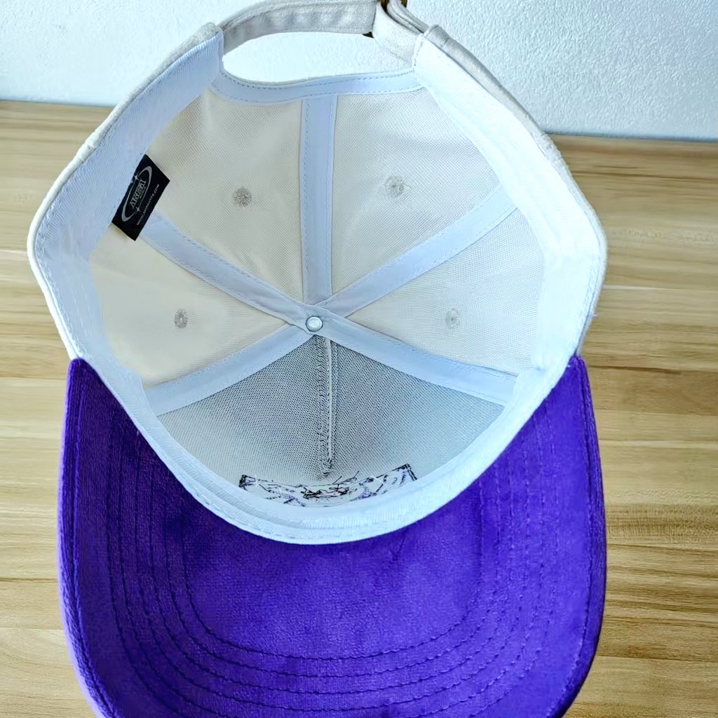 #049 Dad Hat - Ivory Purple