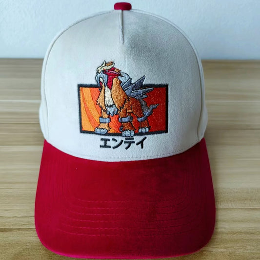 #244 Dad Hat - Ivory Red